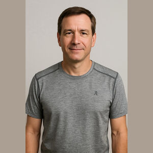 New Balance Gray Short Sleeve T-Shirt Men's Large